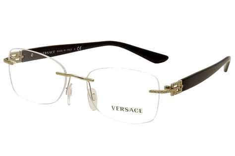 shop versace eyeglass frames|Versace rimless eyeglass frames.